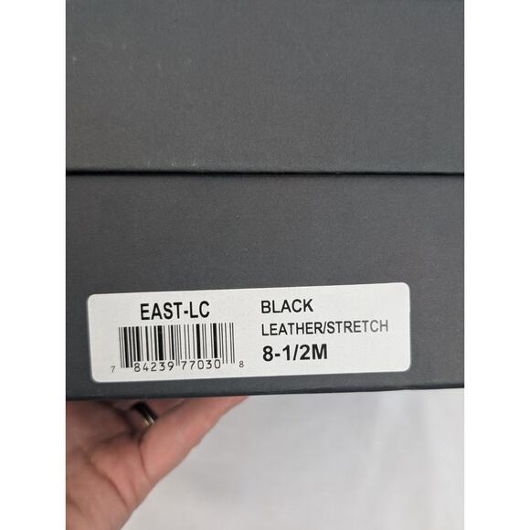 Eileen Fisher Womens Black Leather Stretch Knit Chelsea Boot Sz 8.5 Sock Boot - Picture 8 of 8